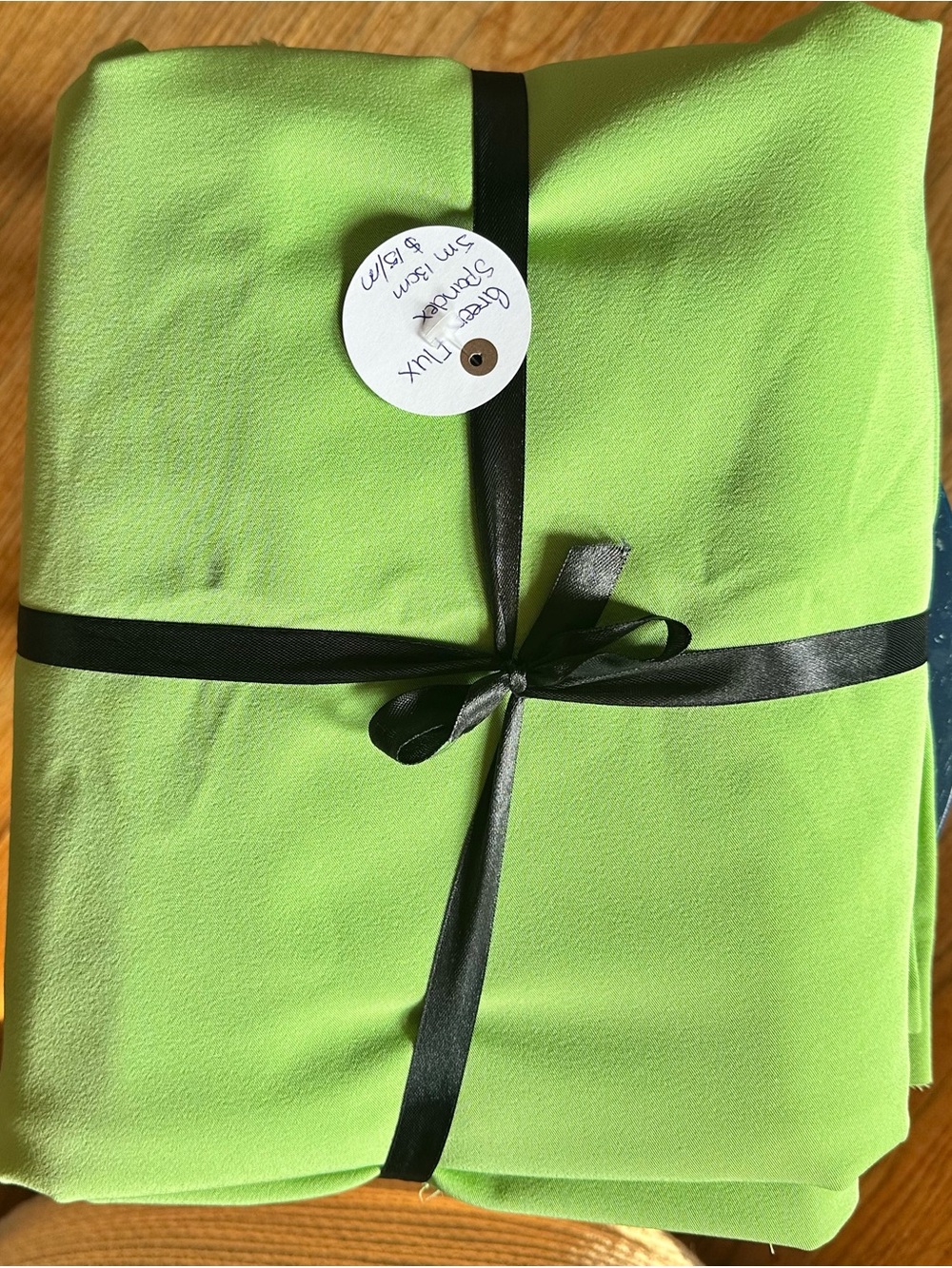 Lime Green flux spandex fabric - 5 meters
